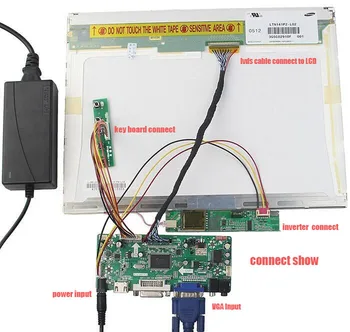 Kit til N150X3-L0A Controller board Skærm Driver 1 lamper LVDS 1024X768 Skærm Panel, 15