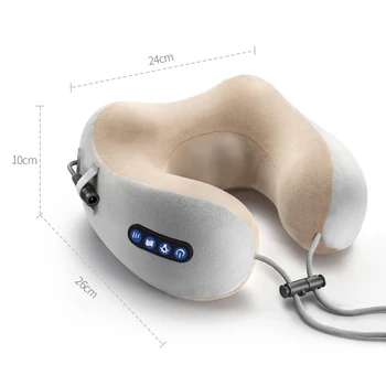 KLASVSA Elektriske Massageapparat Til Nakke U Livmoderhalskræft Massage Pude Skulder Hals Massageapparat USB Bluetooth-Heat Rejse Hjem Bil Afslappende