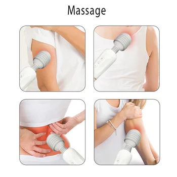 Kraftfuld AV Magic Wand Body Massager USB Charge G Spot Vibratorer til Kvinder,Voksne Vibrator Sex Legetøj til kvinder,Kvindelige Køn Produkter