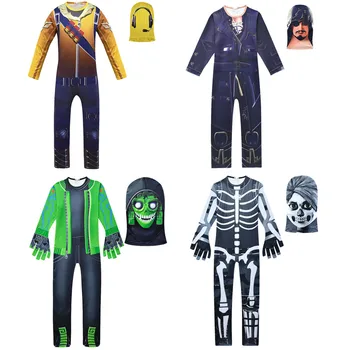 Kraniet Trooper Kostumer Jumpsuits Bigs Drenge Cosplay Tøj Halloween Kostumer til Fest Battle Royale Raven Spil Sjove Kostume