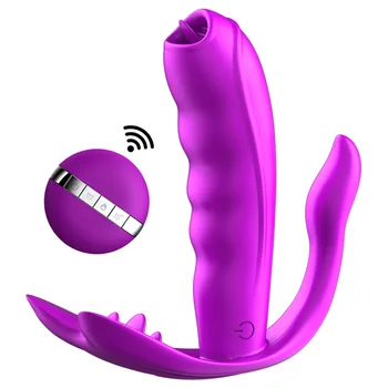 Kvindelige bære butterfly vandtæt vandtæt dildo onani trådløs fjernbetjening vibrator sex legetøj er bedre end sex