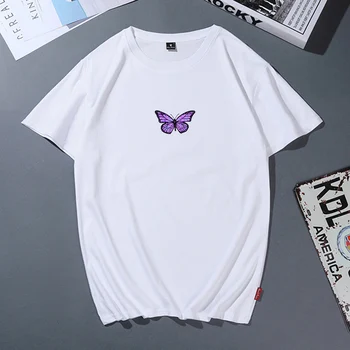 Kvinder ' s T-shirt i Smuk Sommerfugl Brev Print Hiphop Blevet Ændre Ins Harajuku Kvinder T-shirt Plus Size Kvinder Sexet Toppe