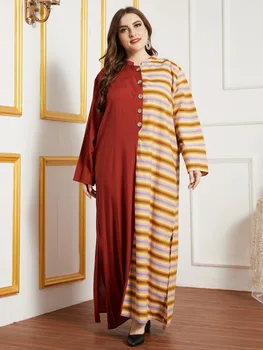 Kvinder Sommeren Muslimske Abaya Kjole Elegant Tyrkiet Marokkanske Kaftan Maxi Hijab Vestidos Islamisk Tøj Ramadan Musulman Ropa Boho