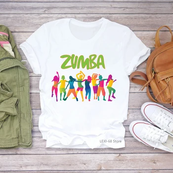 Kvinder Zumba trænings-og Grafiske t-shirt dans elsker Harajuku T-shirt kvindelige hip hop t-shirt sommer toppe grafiske tees kvinder tshirt