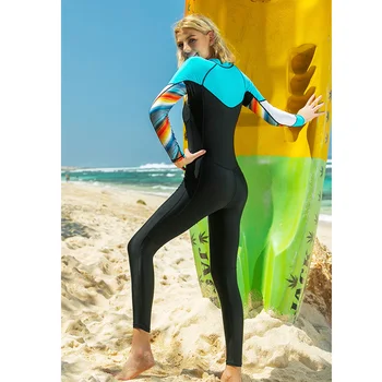 Kvinders Lange Ærmer Lycra Rash Guard UV Beskyttelse mod Solen Dykke Huden Fuld Svømme, Surfe, Snorkle, Passer Et Stykke med Lange Ærmer badetøj