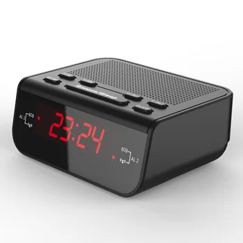 LED Fantastiske Fm-Radio, Digital Vækkeur Med Sleep Timer, Snooze Fuction Kompakt Digital Moderne Design Reloj Digital Forhold