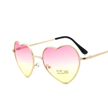 LeonLion 2021 Hjerte Solbriller Kvinder Retro Solbriller Kvinder Luksus Mærke Solbriller Kvinder Spejl Vintage Oculos De Sol Feminino