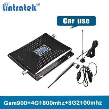 Lintratek Bil Triband Signal Booster GSM 900 UMTS 3G-2100 LTE 1800 Lastbil Mobiltelefon Signal Forstærker Trådløse Forstærker 2G 3G 4G