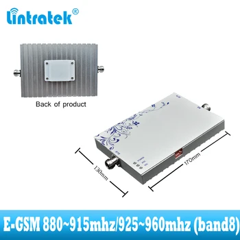 Lintratek EGSM 900MHz 2G 3G ALC Signal Repeater 75dB GSM-900MHZ (Band 8) UMTS 3G-Signal Booster Mobiltelefon Forstærker
