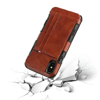 Luksus Retro PU Læder taske Til iPhone 6 6s 7 8 Plus Tilfælde Multi Tegnebog kortholder Cover Til iPhone X XS ANTAL XR Tilfælde Mode
