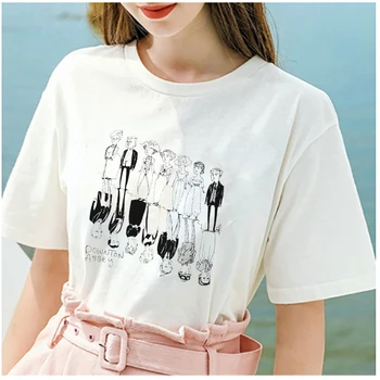 LUSLOS Fashion Kvinder T-Shirt med Vintage T-shirts Downtown Abbey engelsk-Drama-T-shirts Plus Size Grafiske Tees Toppe Kvinder Suumer Tee
