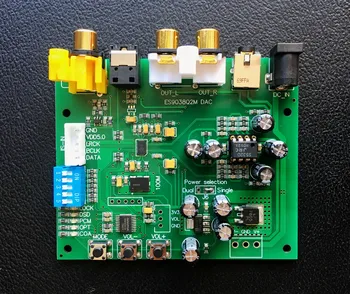 Lusya ES9038 Q2M DAC DSD-Dekoder Coax, Fiber DOP For Hifi-Forstærker Audio Support IIS DSD 384KHz B2-001