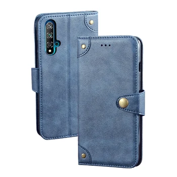 Læder taske Til Huawei Nova 5T Tegnebog case book Cover med Magnetisk stødsikker mobiltelefon sag på Huawei Nova 5T dække funda