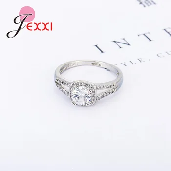 Lækker Top Kvalitet Trendy, Romantisk AAA Cubic Zirconia Kvinder Sig Ring Design 925 Sterling Sølv Engagement Smykker