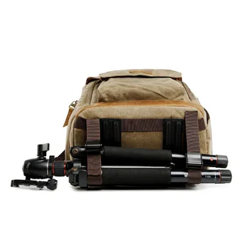 M174 Batik Canvas Kamera Rygsæk Udendørs Vandtæt Pose Multi-funktionelle Fotografering Taske til Canon Nikon Sony Digitale SLR Taske