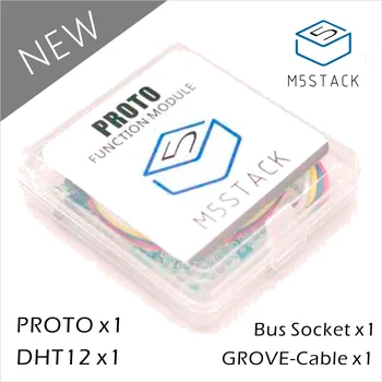 M5Stack Officielle Eksperimentelle Proto yrelsen Indstiller i prisen DHT12 Bus Socke Grove Kabel til ESP32 Basic Kit & Mpu9250 Kit til Arduino