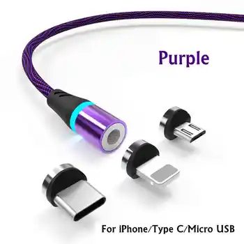 Magnetisk USB Type C Kabel-Mikro-USB-Kabel-Hurtig Oplader Telefonen Til iPhone Xiaomi Huawei Samsung Micro USB Type C Magnetiske Kabel