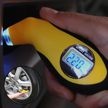 MALUOKASA Bil, Motorcykel Diagnostiske Værktøjer Auto Dæk trykmåler Meter Manometer Barometre Tester Digital LCD-Dæk Luft Tester