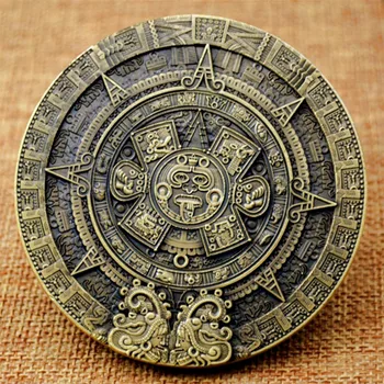 Maya og AZTEC KALENDER souvenirs forudsige erindringsmønter kunstsamling gaver erindringsmønter samlinger interessant