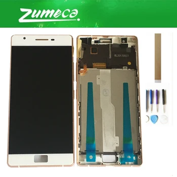 Med/Uden Ramme 5.5 Tommer For Philips Xenium X818 LCD-Skærm+Touch Screen Digitizer Assembly Sort Hvid Med Tape&Værktøj