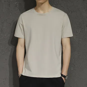 Men's short sleeve t-shirt summer trend handsome casual half sleeve 1528
