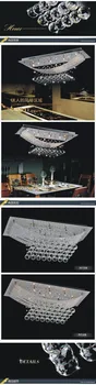 Mest Populære Moderne Soveværelse, lys Krystal Spise Loft Lampe crystal Fornemme atmosfæren lysekrone lys