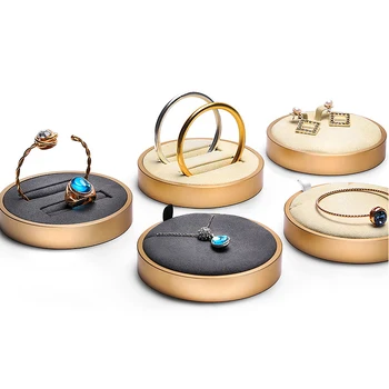 Metal armbånd display base ring, øreringe, øreringe og halskæde vedhæng smykker vise prop