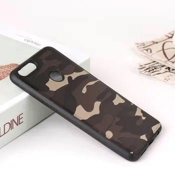 Militær Camouflage tilfældet for Huawei Honor 7X soft TPU silicone materiale dækker coque fundas til Huawei Honor 7X