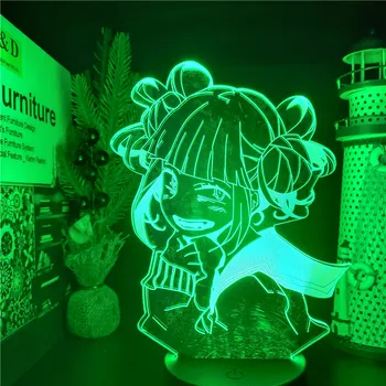 Min Helt den Akademiske verden LED Nat Lys Himiko Toga 3D-Lampe på Tværs af Min Krop Animationsfilm Lava Lampe Kreativ Belysning Lampara Latarnia Xmas Gaver