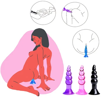 Mini Anal Beads Jelly Dildo Anal Butt Plug G-spot Prostata Massager Silikone Voksen Sex Legetøj Til Kvinde Gay Erotic Sex Produkter