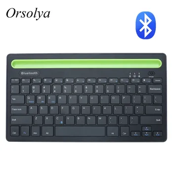 MIni Bluetooth Tastatur Med telefonholder Trådløse Tastatur Til Tablet/Laptop/telefon,der er Kompatibel med IOS/Windows/Android