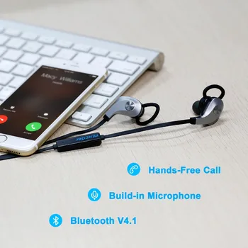 Mixcder PRO911 Trådløse Høretelefoner I Øret Hovedtelefoner Sport, der Kører Musik Bluetooth-Hovedtelefon Med Mikrofon til Sony Xiaomi Huawei
