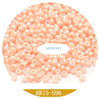 Miyuki, der er Importeret Fra Japan Heldig 1,5 mm Perler Perlemorsfarvet Glans Serie 5G Runde Perler