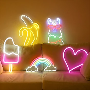 Moderne Banan Formet Neon Skilte LED Nat Lys Væggen Dekorative USB-Lys Værelse Wall Kids Soveværelse Fødselsdag, Gave, Fest, Kunst Indretning
