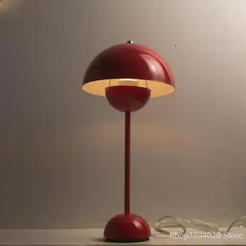 Moderne Designer Flowerpot bordlampe til Stue, Soveværelse, Studie Sengen Halvcirkel Lampe Hjem Indretning Indendørs Belysning Fastholdelsesanordningen