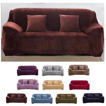Moderne Høj Kvalitet Blød Elastisk sofabetræk til stuen L Form Dækker for Polstrede Møbler betræk til hjørnesofa