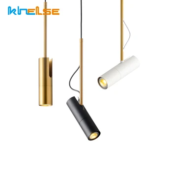 Moderne Spisestue, Køkken Haning Lampe Metal krop Spotlight Hanglamp LED Vinkel justerbar Vedhæng Downlight Suspension Lampe