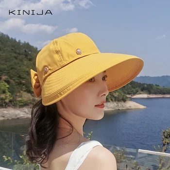 Multi-farve sommeren sammenklappelig to iført solhat udendørs UV-beskyttelse vindtæt bred Store randen hat-stranden og cap Tom til Visir hat