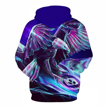 Mænd ' s Eagle Hætte Sweatshirt Streetwear 3D-Hættetrøjer Animationsfilm 3d Printet Hoodie Dyr Afslappet Tøj Man Sweatshirts Nye Mand