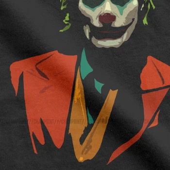 Mænd ' s Mr. Fleck Joker T-Shirts Joaquin Phoenix Klovn Filmens Komiske Skurk Ren Bomuld kortærmet t-Shirt Part T-Shirt