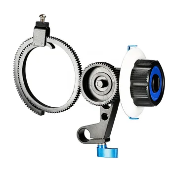 Neewer Følge med Fokus Enkelt 15mm Stangen, Klemme,Adjustbale Gear Ring Belt til DSLR-Kameraer DV-Camcorder Film, Video-Kameraer