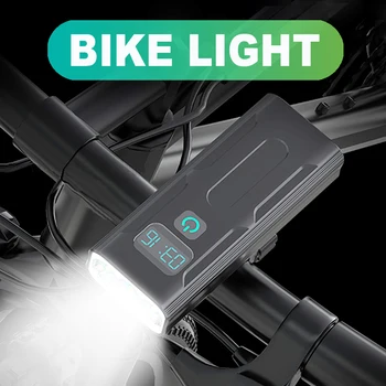 NEWBOLER Kraftfulde 5200mAh Cykel Forlygte USB-Opladelige Cykel Foran Lys T6 LED Cykling Lampe IPX5 Vandtæt Cykel Power Bank