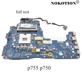 NOKOTION Til Toshiba Satellite P755 P750 A665 A660 Laptop Bundkort PHQAA LA-6832P REV:2.0 hovedyrelsen HM65 DDR3