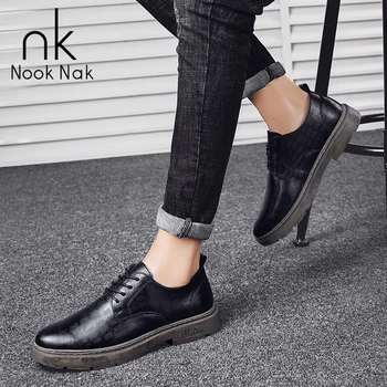 NOOKNAK 39-44 2020 Microfiber casual sko, vandtæt trendy sko til mænd 2040