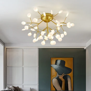 Nordiske Designer lysekroner i Loftet Til Soveværelse, Køkken hus belysning moderne guld loft lampe Suspension Armatur