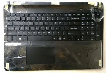 Ny for SONY Vaio SVF152C SVF153 svf152c29x håndfladestøtten engelske OS laptop tastatur, touchpad tilfælde black ingen baggrundsbelyst