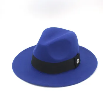 Ny Mode Uld Kvinders Mænds Vinter Efterår Fedora Hat Med Bred Skygge Sombreros Jazz Hat Til Herre Panama Top Hat 25