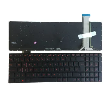 Ny spansk TIL ASUS GL552 GL552J GL552JX GL552V GL552VL GL552VW N552VW N552VX G771JM G771JW SP red baggrundsbelyst laptop tastatur