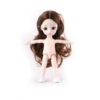 Nye 16cm BJD Mini Dukke Fashion Dressup Prinsesse 13 Fælles Bevægelige 3D Store Øjne Smuk DIY-Toy 2020 Nye År Julegave