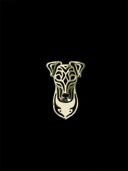 Nye 2016 Classic Dyr Smooth Fox Terrier Broche Gold Silver Farve Designer Broche For Mænd Overwatch Gave Til Far Ven